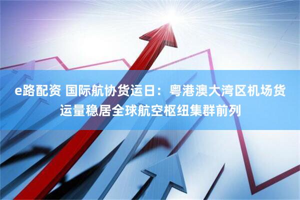 e路配资 国际航协货运日：粤港澳大湾区机场货运量稳居全球航空枢纽集群前列